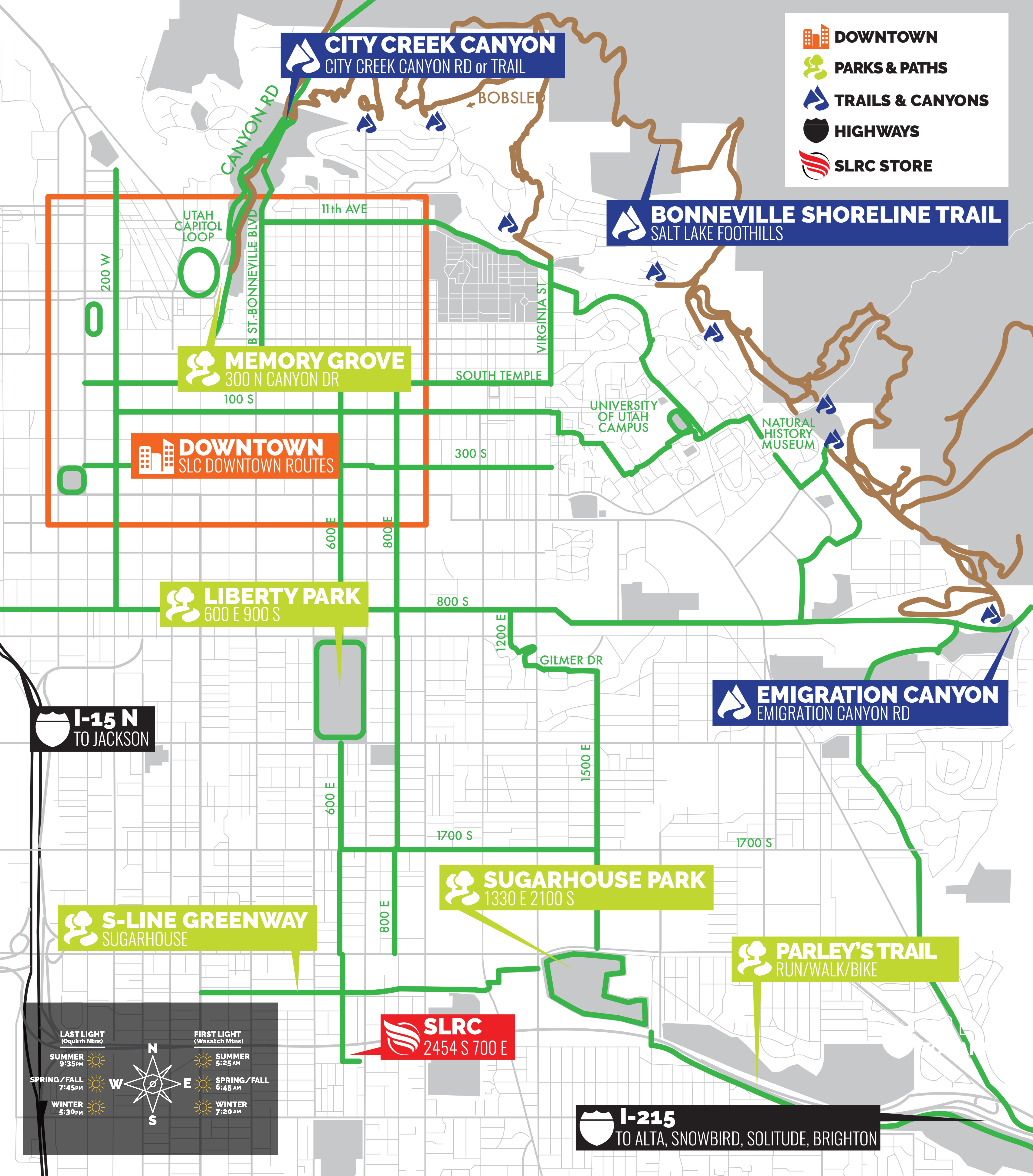 Salt Lake City Run Map